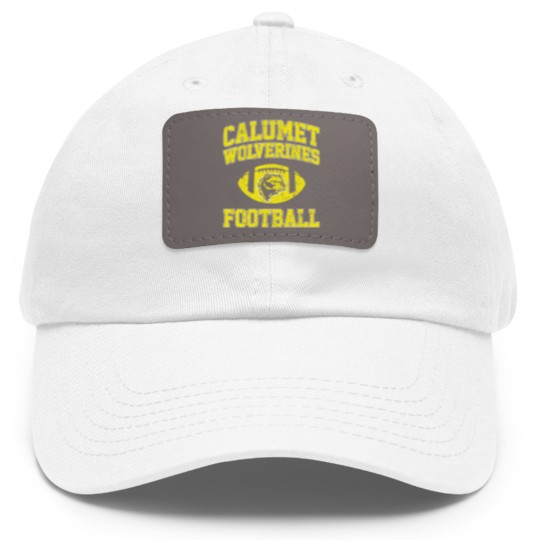 Discover Calumet Wolverines Football - Red Dawn - Dad Hat With Leather Patch