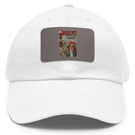 Discover Jay-z and Biggie - Brooklyns Finest Comic Book Art Dad Hat With Leather Patch
