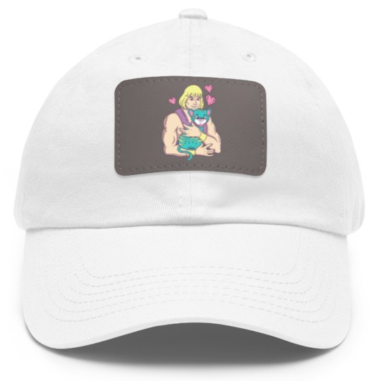 Discover He-Man's Cat - He Man - Dad Hat With Leather Patch