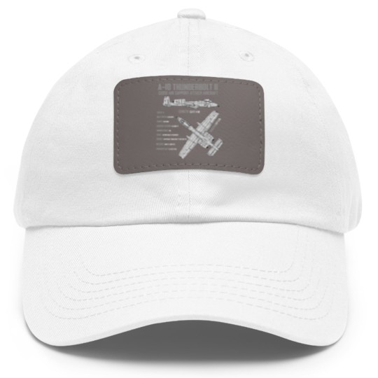 Discover A-10 Thunderbolt - A 10 Warthog - Dad Hat With Leather Patch