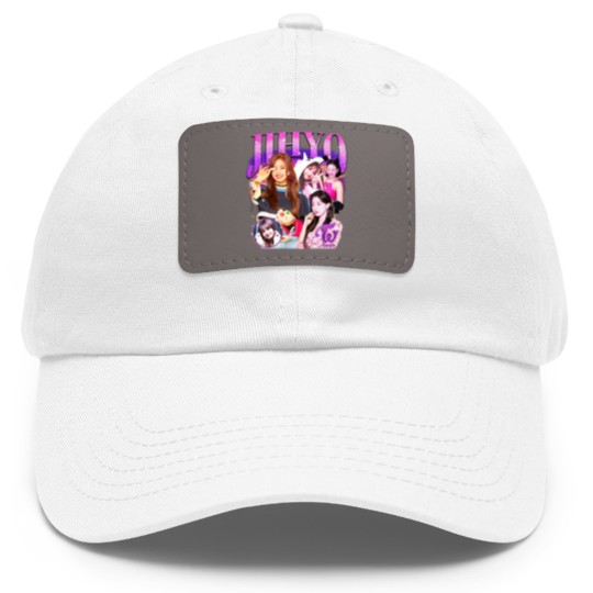 Discover Twice Jihyo Retro Bootleg Dad Hat With Leather Patch - Twice Dad Hat With Leather Patch - Kpop Dad Hat With Leather Patch - Kpop Merch