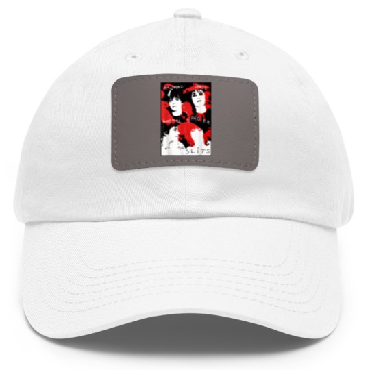 Discover the slits band punk rock distressed colorful grungy vintage Dad Hat With Leather Patch
