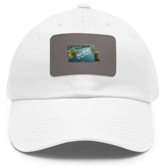 Discover Cape Coral Dad Hat With Leather Patch