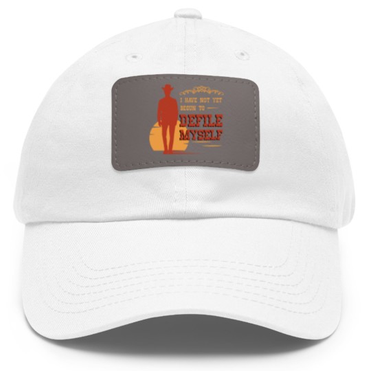 Discover western, western bear, doc holiday Dad Hat With Leather Patch