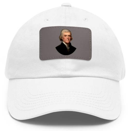 Discover Thomas Jefferson - Thomas Jefferson - Dad Hat With Leather Patch