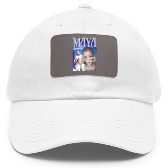 Discover XG Maya Retro graphic 90s Dad Hat With Leather Patch