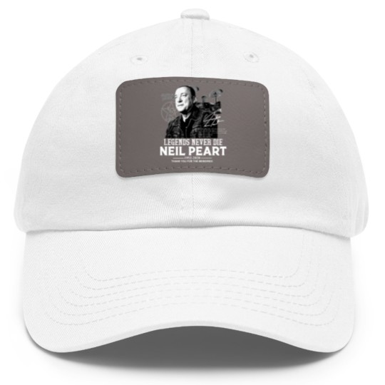 Discover Neil Peart Legends Never Die Dad Hat With Leather Patch