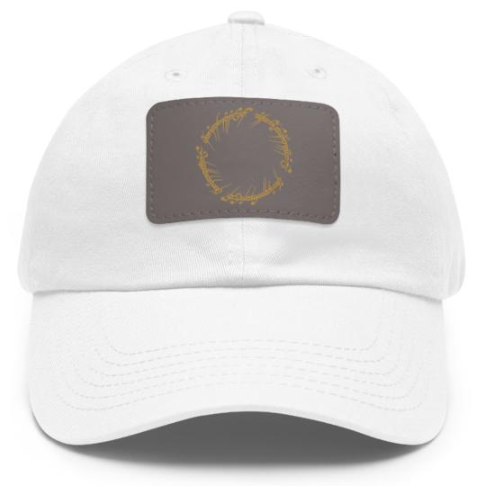 Discover Lord of the Rings the one ring Dad Hat With Leather Patch