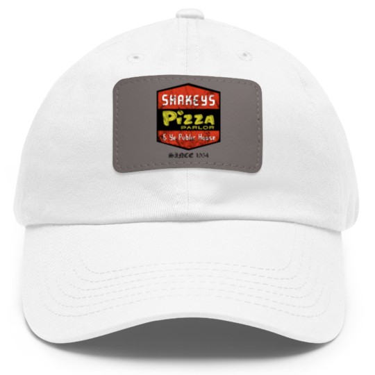 Discover Pizza Dad Hat With Leather Patch, Shakeys (vintage) Essential Dad Hat With Leather Patch, Shakeys Pizza Unisex Heavy Cotton Dad Hat With Leather Patch