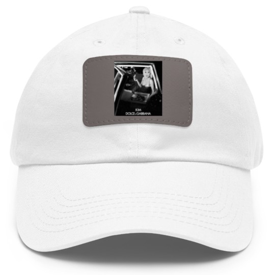 Discover CIAO Kim Pizza Dad Hat With Leather Patch, Kim Kardashian Dad Hat With Leather Patch