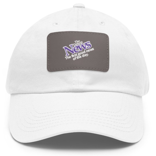 Discover Drew Barrymore Detroit News Dad Hat With Leather Patch