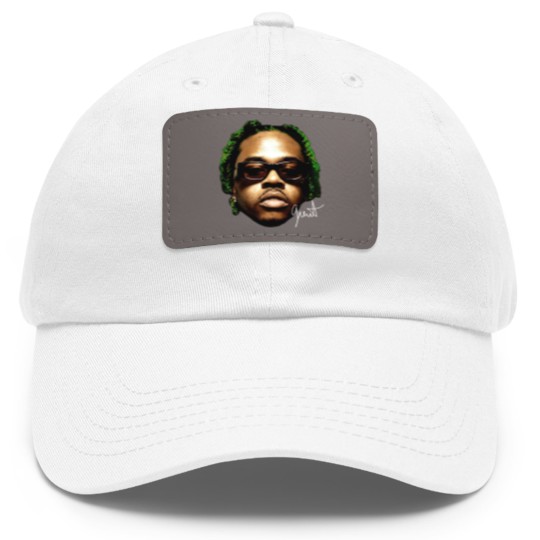 Discover GUNNA Dad Hat With Leather Patch, Rare Hip Hop Graphic Print, Rap Dad Hat With Leather Patch