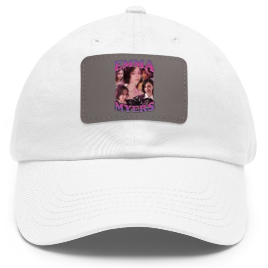 Discover Emma Myers Dad Hat With Leather Patch Vintage Emma Myers Dad Hat With Leather Patch Enid Sinclair Dad Hat With Leather Patch