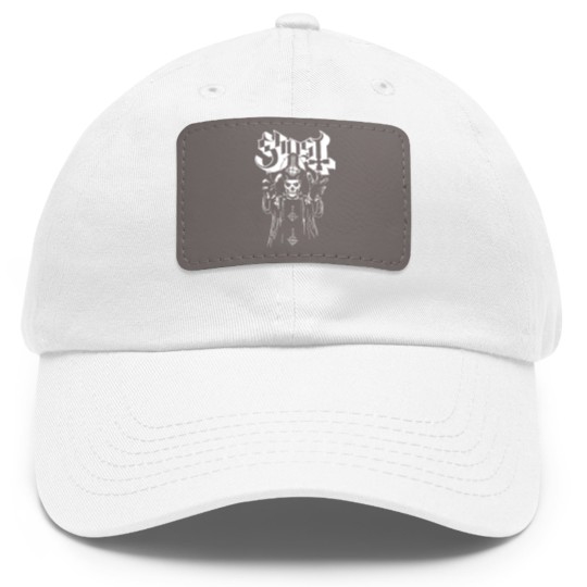 Discover vtg GHOST band Dad Hat With Leather Patch