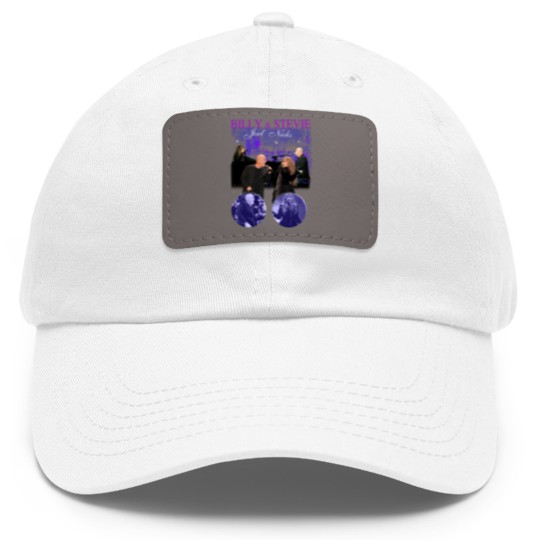 Discover Two Icons One Night Bill Joel and Nick Stevie Tour 2023 Dad Hat With Leather Patch