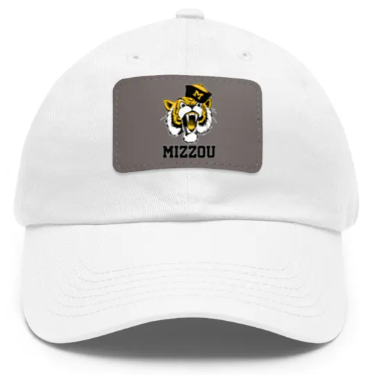 Discover Vintage 60's Truman the Missouri Tiger Mascot - Missouri - Dad Hat With Leather Patch