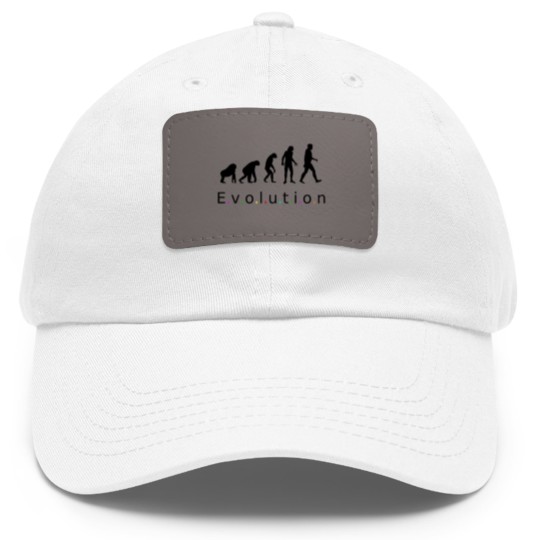 Discover Evolution, Homo Sapiens Dad Hat With Leather Patch