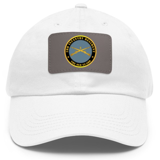 Discover 3rd Infantry Regiment The Old Guard w Inf Branch Dad Hat With Leather Patch