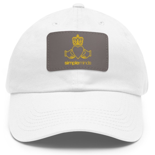 Discover Simple Minds bans merch Dad Hat With Leather Patch