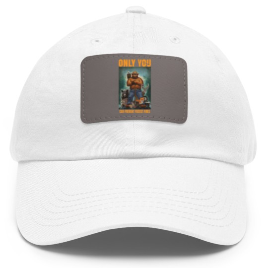 Discover smuky the bear - only you can prevent forest fires Classic Dad Hat With Leather Patch