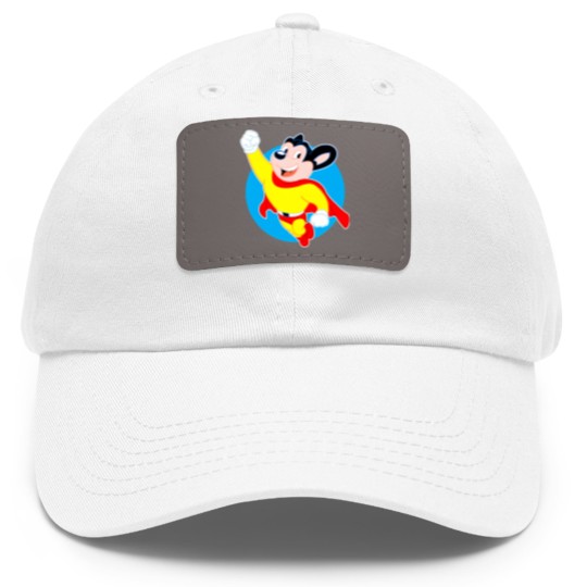 Discover Mighty Mouse - Mighty Mouse - Dad Hat With Leather Patch