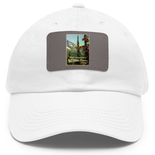 Discover America's National Parks Dad Hat With Leather Patch