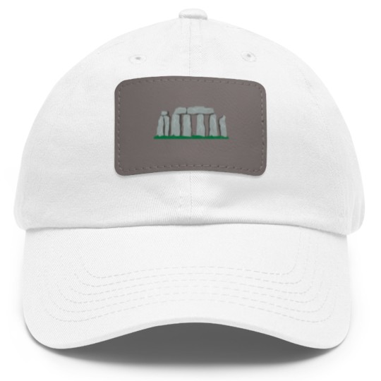 Discover stonehenge gift wiltshire temple sightseeing Dad Hat With Leather Patch