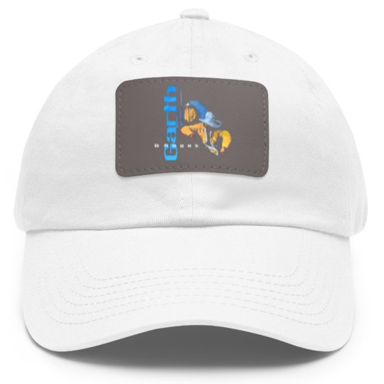 Discover vintage garth brooks Dad Hat With Leather Patch