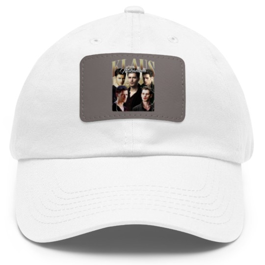 Discover Klaus Mikaelson Vintage Dad Hat With Leather Patch, Gift For Women and Man Unisex Dad Hat With Leather Patch