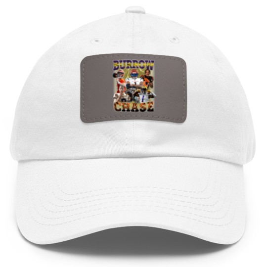 Discover Joe Burrow Dad Hat With Leather Patch, Jamarr Chase Dad Hat With Leather Patch, Joe Burrow Graphic Dad Hat With Leather Patch