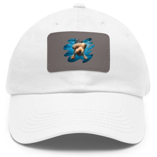 Discover Underwater Dogs Brady by Seth Casteel Dad Hat With Leather Patch