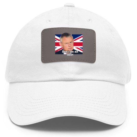 Discover Doc Martin Don’t be an idiot Dad Hat With Leather Patch