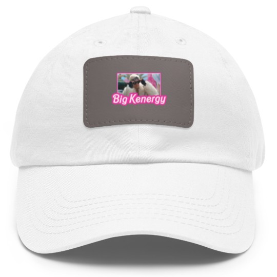 Discover I am Kenough Big Kenergy Dad Hat With Leather Patch, Barbie Inspired Dad Hat With Leather Patch