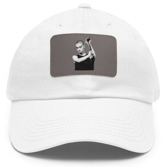 Discover Rip Sinead O'Connor Dad Hat With Leather Patch, Sinad O'Connor Dad Hat With Leather Patch, Nothing Compares 2 U
