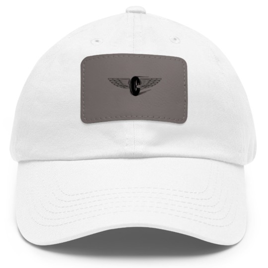 Discover wheel wings Dad Hat With Leather Patch