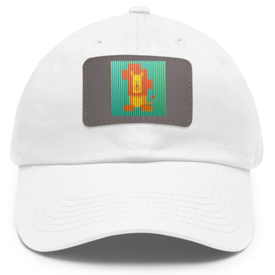 Discover Lion Artwork Carlos Cruz Diez Dad Hat With Leather Patch