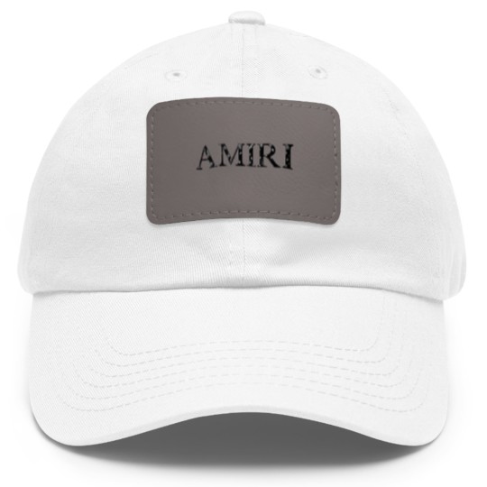 Discover Dad Hat With Leather Patch White - Bandana Logo