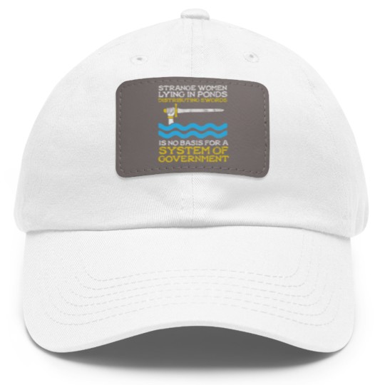 Discover Monty Python System Of Government - Distressed Look Dad Hat With Leather Patch