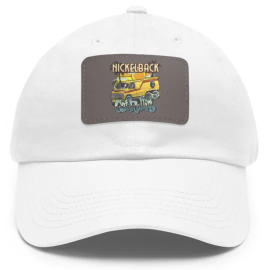 Discover Vintage Nickleback Band Dad Hat With Leather Patch, Nickelback Dad Hat With Leather Patch
