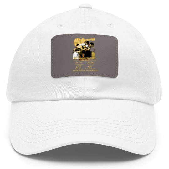 Discover The Monkees 56th Anniversary 1966-2022 Signatures Dad Hat With Leather Patch,
