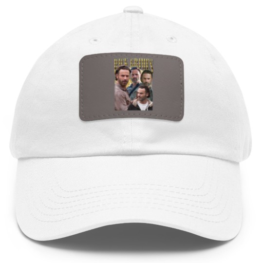 Discover Rick Grimes Vintage Dad Hat With Leather Patch, Gift For Women and Man Unisex Dad Hat With Leather Patch