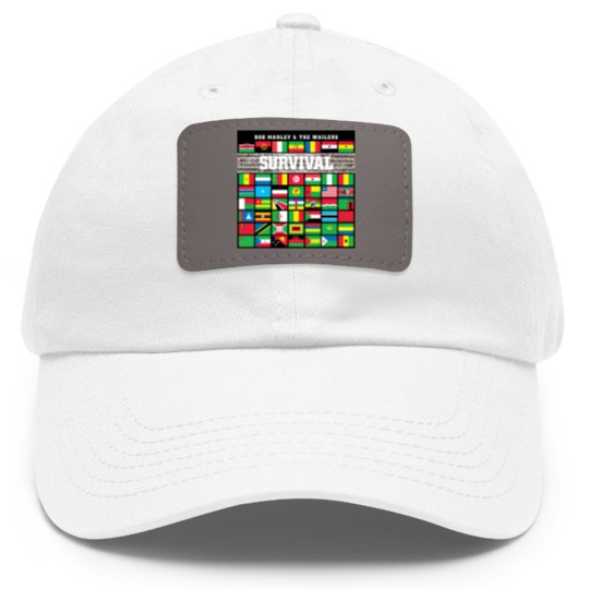 Discover Bob Marley Dad Hat With Leather Patch, Reggae Music Band Dad Hat With Leather Patch