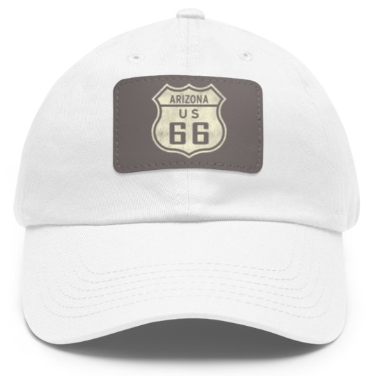 Discover Arizonna - Route 66 - Dad Hat With Leather Patch