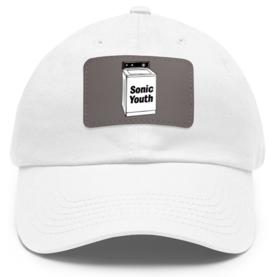 Discover Vintage Sonnic Youth Washing Machine Experimental Dad Hat With Leather Patch