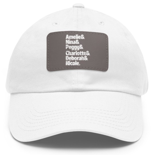 Discover Techno Amelie & Nina & Peggy & Charlotte & Deborah Dad Hat With Leather Patch