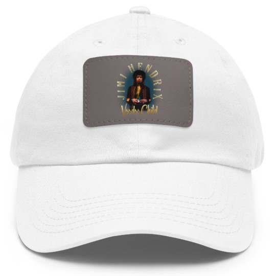 Discover Jimi Hendrix Gold Voodoo Child Dad Hat With Leather Patch