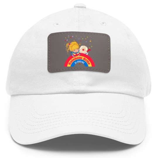 Discover Vintage Blondine Rainbow Brite Dad Hat With Leather Patch