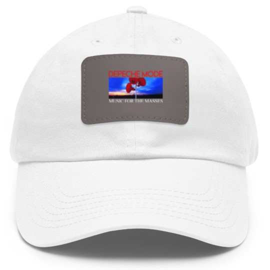 Discover Depeche Mode "Music for the Masses" Dad Hat With Leather Patch