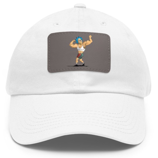 Discover Rick and Rickandmorty Dad Hat With Leather Patch Rick's Gym Dad Hat With Leather Patch Dad Hat With Leather Patch