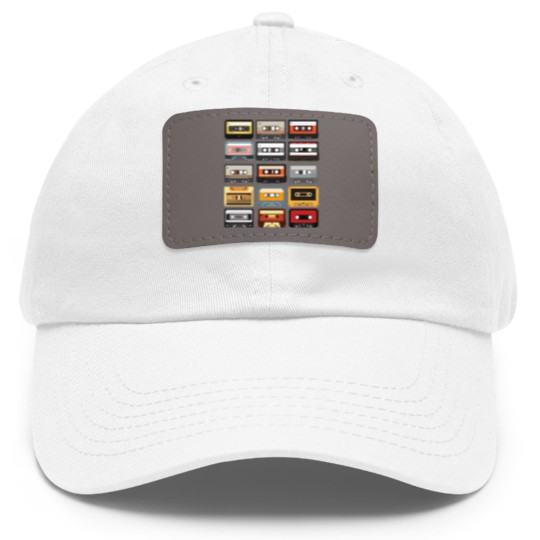 Discover Cassette Tape - Cassette Tape - Dad Hat With Leather Patch